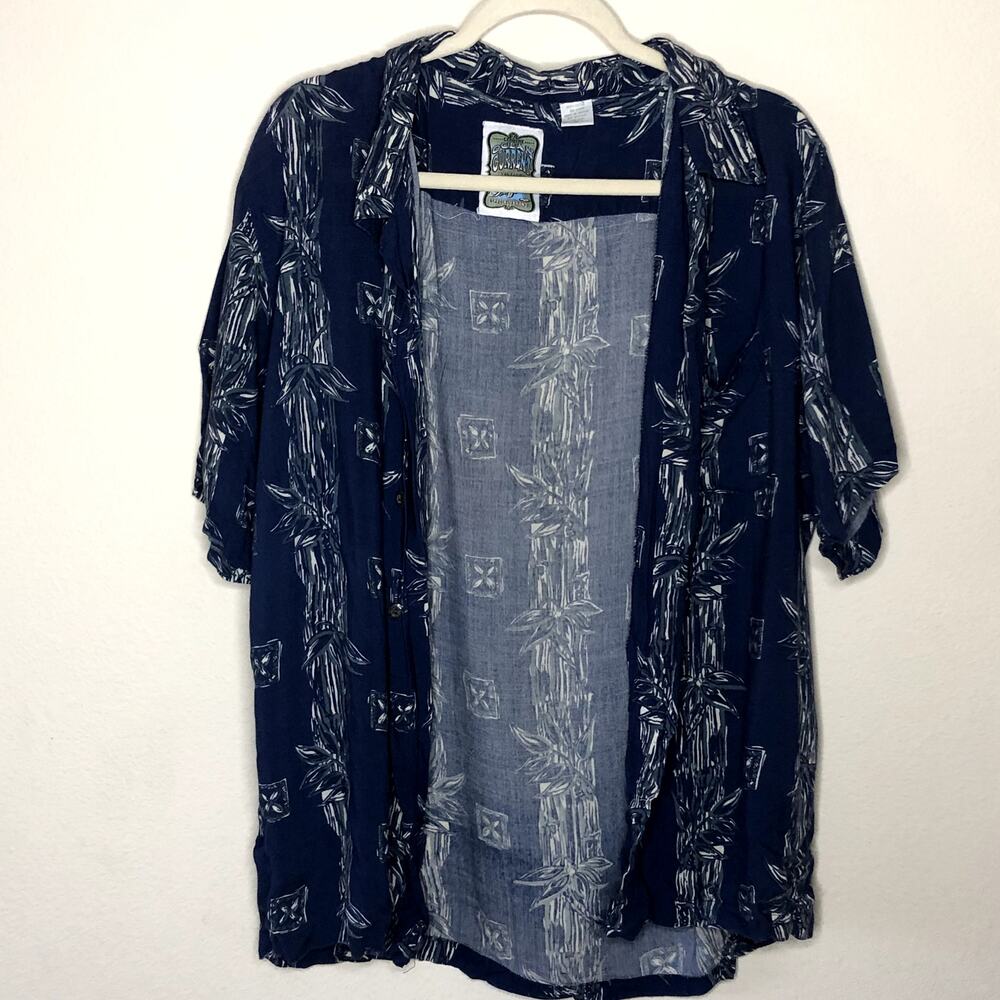 Ocean Current Vintage Hawaiian Shirt XL